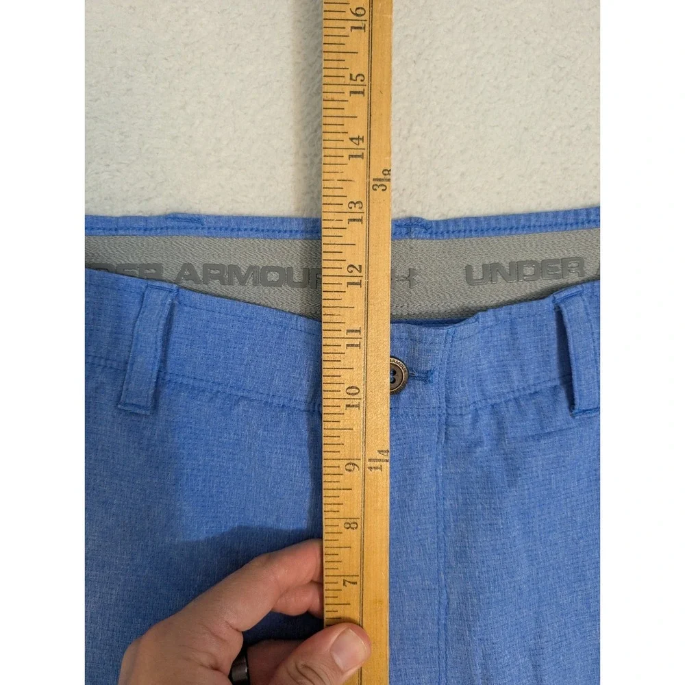 Men's 40x10 Under Armour Match Play Golf Shorts Ultra Blue Grip Waist‎ Stretch